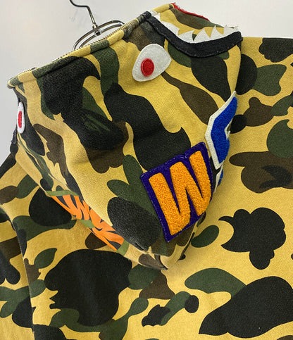 アベイシングエイプ  スウェットパーカー フルジップ 総柄      レディース SIZE S  A BATHING APE