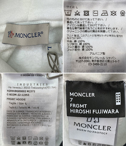 モンクレール  スウェットパーカー ホワイト      メンズ SIZE L  MONCLER