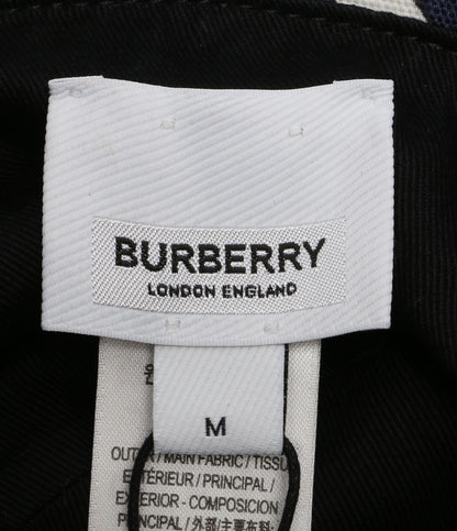 バーバリー 美品 ハット 総柄 ブルー      レディース SIZE M  BURBERRY