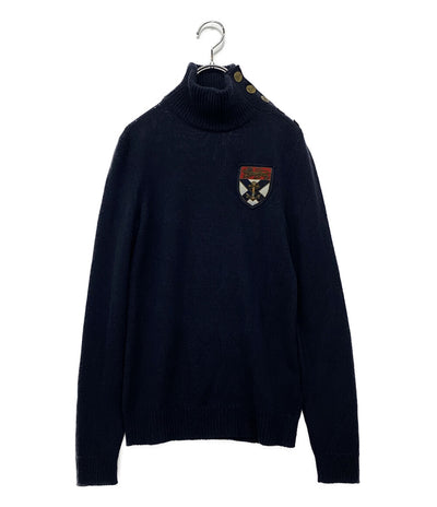 ラルフローレンパープルレーベル  ニット 290732712002 ハイネック ネイビー      レディース SIZE XS  RALPH LAUREN パープルレーベル