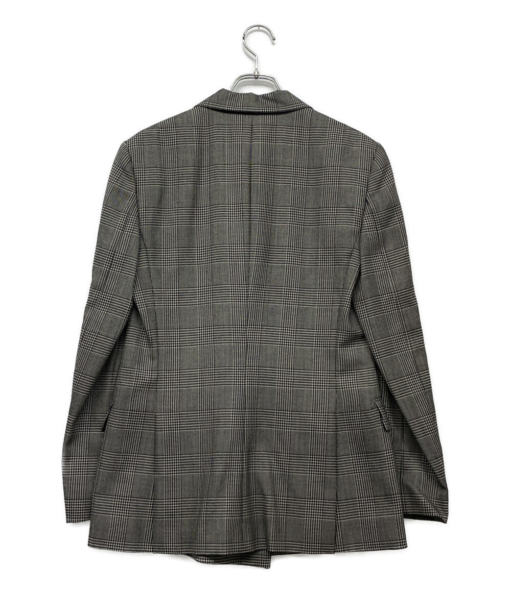 RALPH LAUREN パープルレーベル テーラードジャケット 290881196001 ハンドトゥース グレー チェック レディース SIZE 4 ラルフローレンパープルレーベル