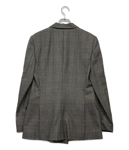 RALPH LAUREN パープルレーベル テーラードジャケット 290881196001 ハンドトゥース グレー チェック レディース SIZE 4 ラルフローレンパープルレーベル