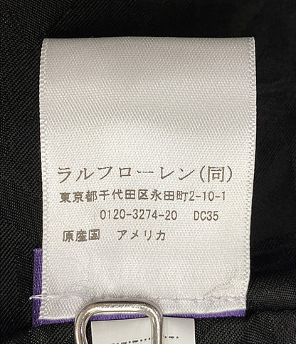 RALPH LAUREN パープルレーベル テーラードジャケット 290881196001 ハンドトゥース グレー チェック レディース SIZE 4 ラルフローレンパープルレーベル