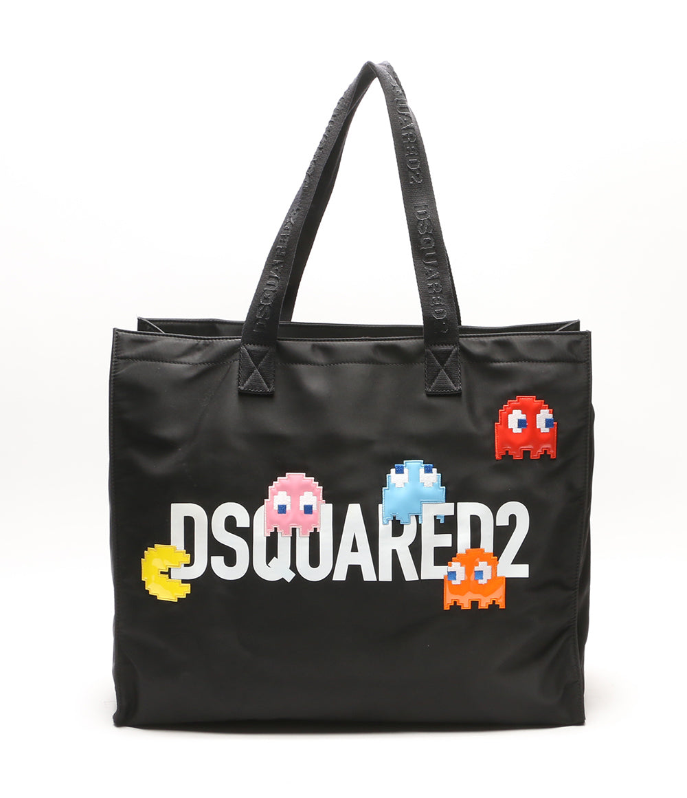 ディースクエアード  トートバッグ PAC-MAN ブラック      メンズ   DSQUARED2