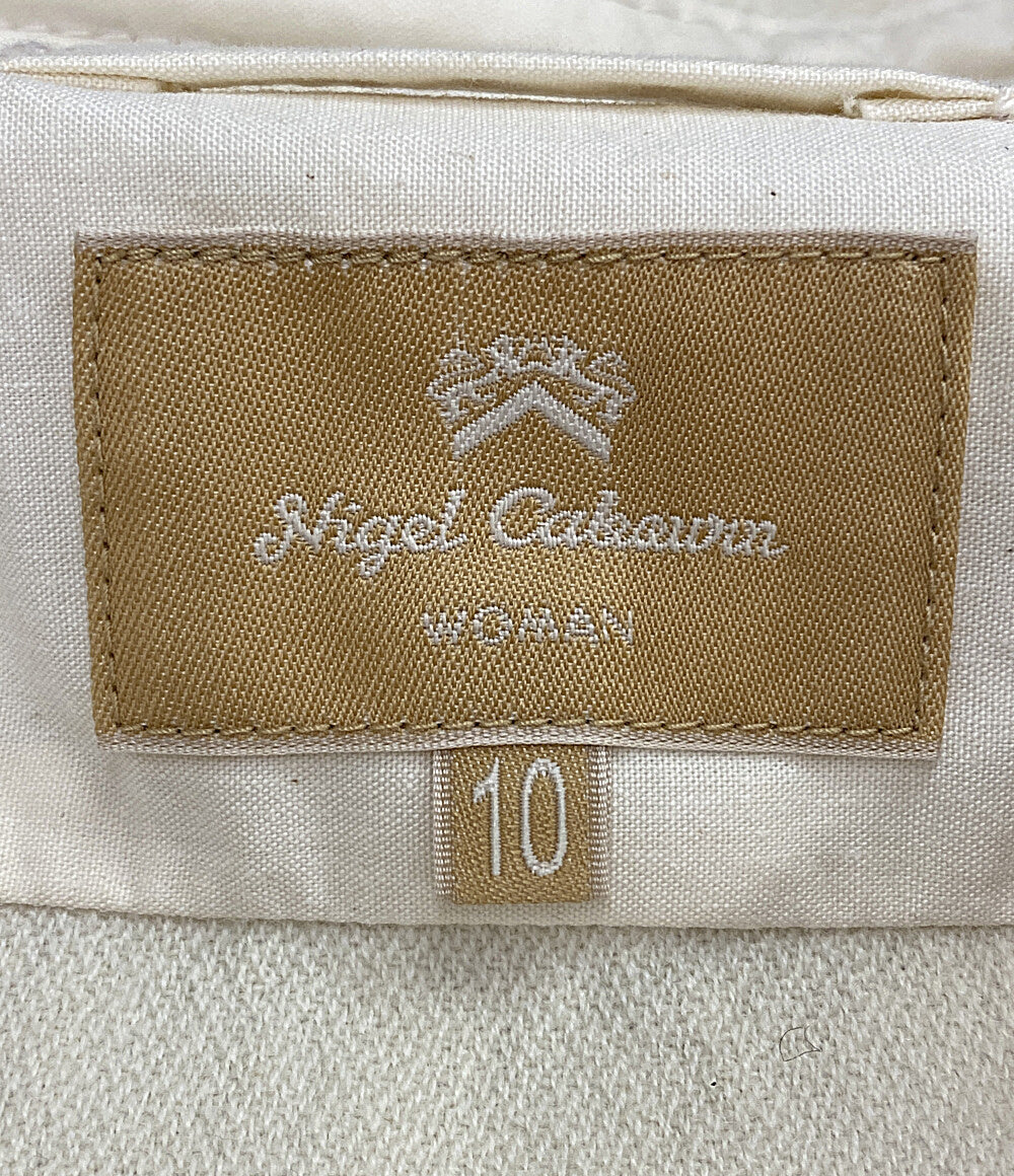 NIGEL CABOURN シャツジャケット WOMAN 8043-08-53005 BIG CPO ホワイト レディース SIZE 10 ナイジェルケーボン