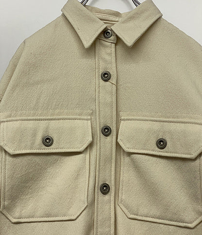 NIGEL CABOURN シャツジャケット WOMAN 8043-08-53005 BIG CPO ホワイト レディース SIZE 10 ナイジェルケーボン
