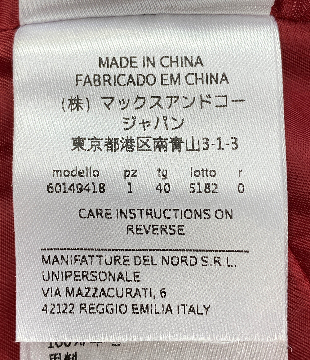 Max＆Co. マックス アンド コー コート レッド 60149418 レディース SIZE 40