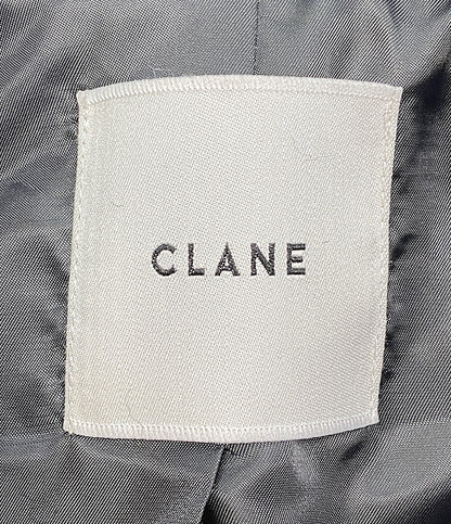 クラネ 美品 オーバーコート ボア  グレー     17104-0552 レディース SIZE 1  CLANE