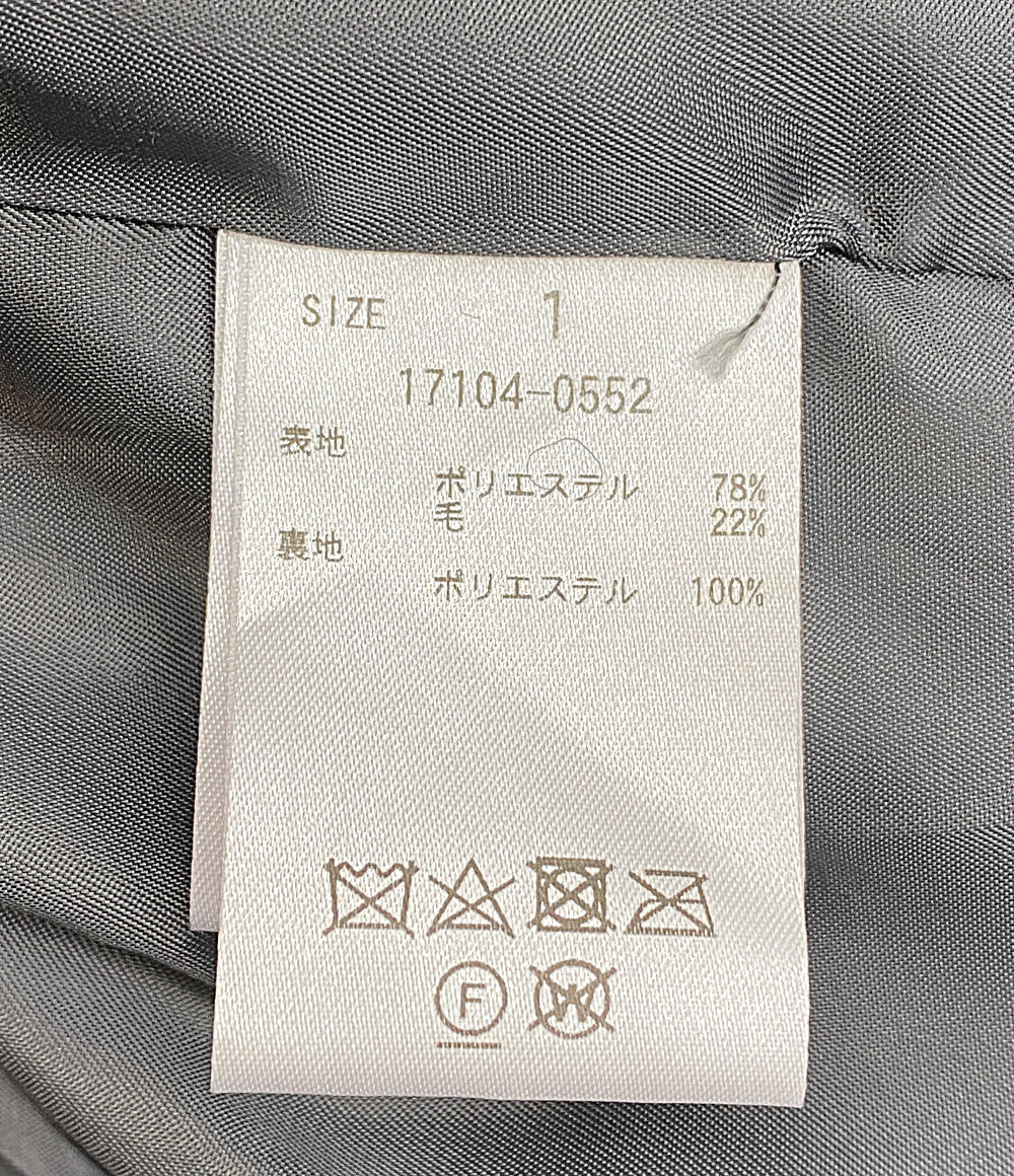 クラネ 美品 オーバーコート ボア  グレー     17104-0552 レディース SIZE 1  CLANE