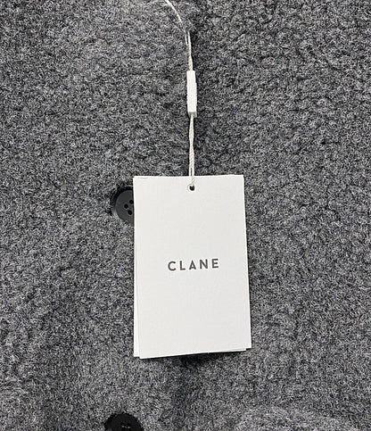 クラネ 美品 オーバーコート ボア  グレー     17104-0552 レディース SIZE 1  CLANE