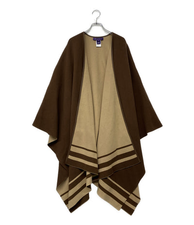 RALPH LAUREN PURPLE LABEL ポンチョ 290765680001 キャメル レディース SIZE XS ラルフローレンパープルレーベル