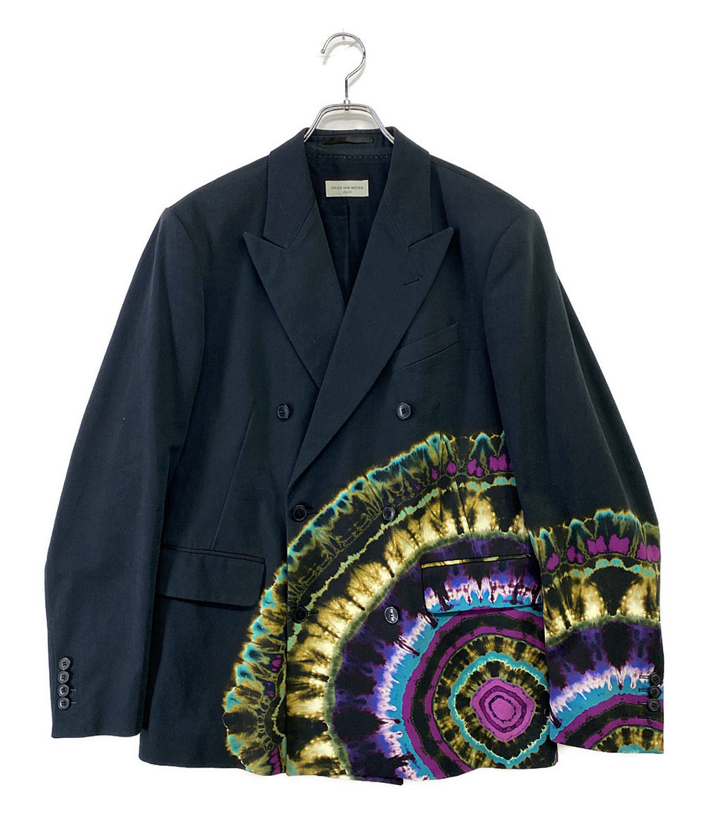 DRIES VAN NOTEN ブラック テーラードジャケット M メンズ用 Dries Van Noten テーラードジャケット | SSENSE 日本