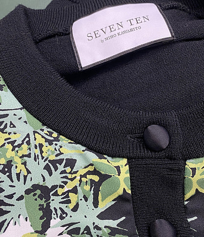 SEVEN TEN セブンテン プリントカーディガン 23SS 7A214 レディース SIZE M