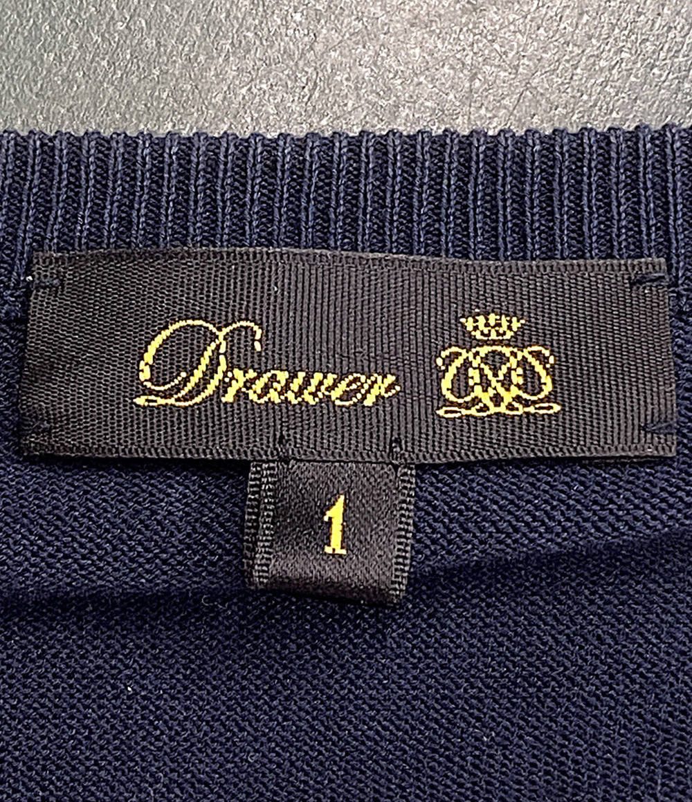 Drawer レース切替カーディガン 6515-106-0383 レディース SIZE 1 ドゥロワー