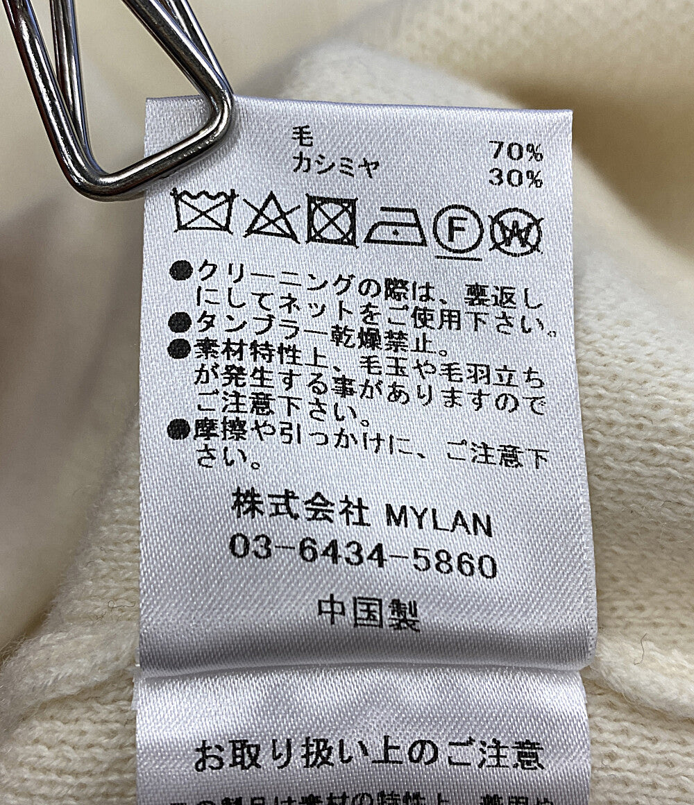 MYLAN マイラン ウールカシミヤニット オープンショルダー レディース SIZE F