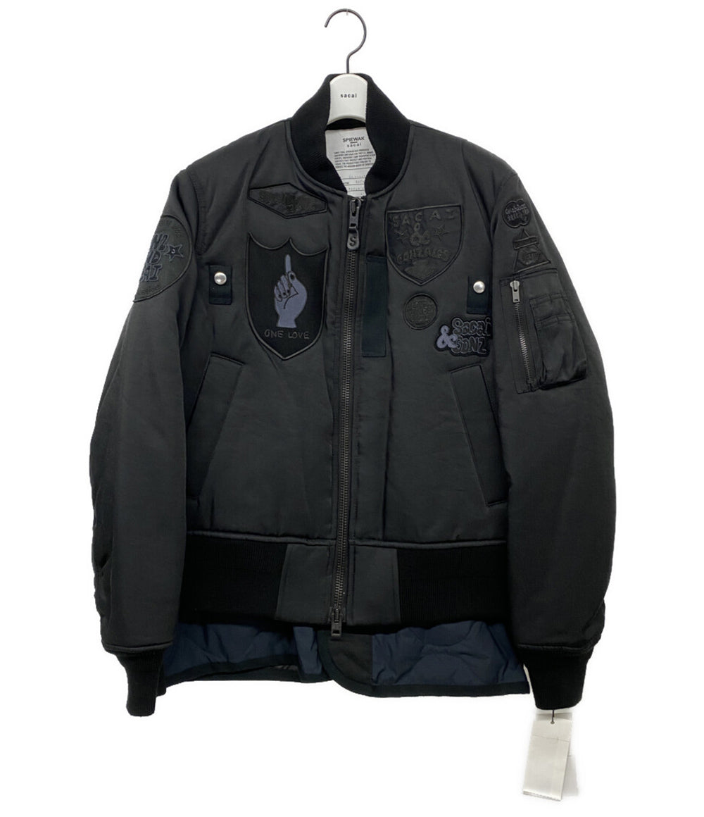 美品 sacai SPIEWAK スピワック ブルゾン Multi Patch Blouson 24-03545 メンズ SIZE 1 サカイ
