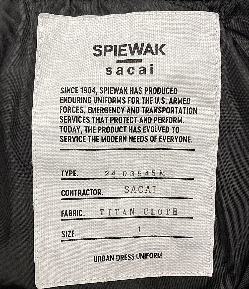 美品 sacai SPIEWAK スピワック ブルゾン Multi Patch Blouson 24-03545 メンズ SIZE 1 サカイ