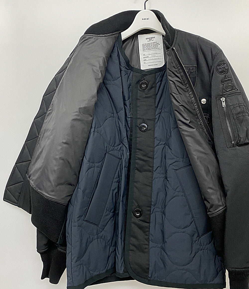 美品 sacai SPIEWAK スピワック ブルゾン Multi Patch Blouson 24-03545 メンズ SIZE 1 サカイ
