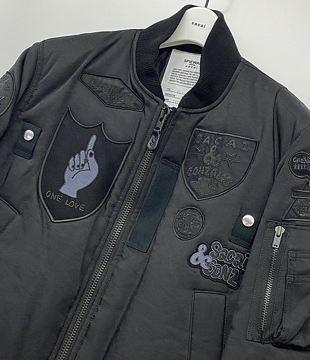 美品 sacai SPIEWAK スピワック ブルゾン Multi Patch Blouson 24-03545 メンズ SIZE 1 サカイ