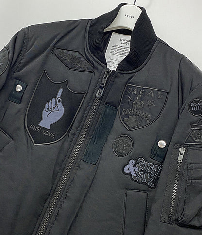 美品 sacai SPIEWAK スピワック ブルゾン Multi Patch Blouson 24-03545 メンズ SIZE 1 サカイ