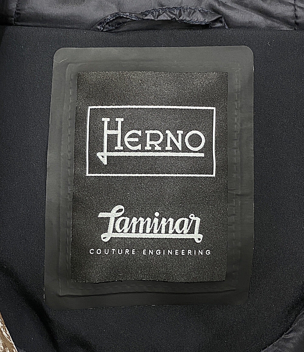 HERNO ダウンコート LAMINAR 47268-41674 ブラウン 千鳥格子 レディース SIZE 40 ヘルノ