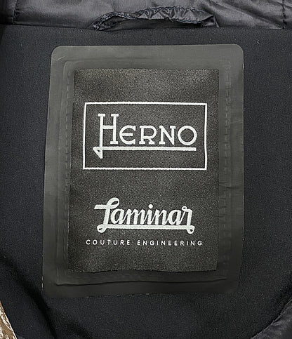 HERNO ダウンコート LAMINAR 47268-41674 ブラウン 千鳥格子 レディース SIZE 40 ヘルノ