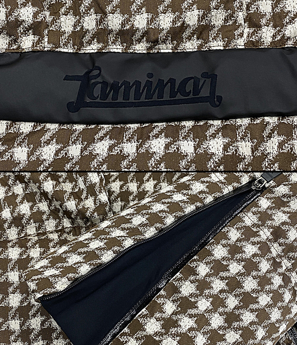 HERNO ダウンコート LAMINAR 47268-41674 ブラウン 千鳥格子 レディース SIZE 40 ヘルノ