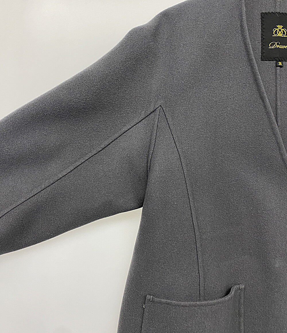 Drawer ケヌキムソウコート ノーカラー 6525-234-0709 レディース SIZE 36 ドゥロワー