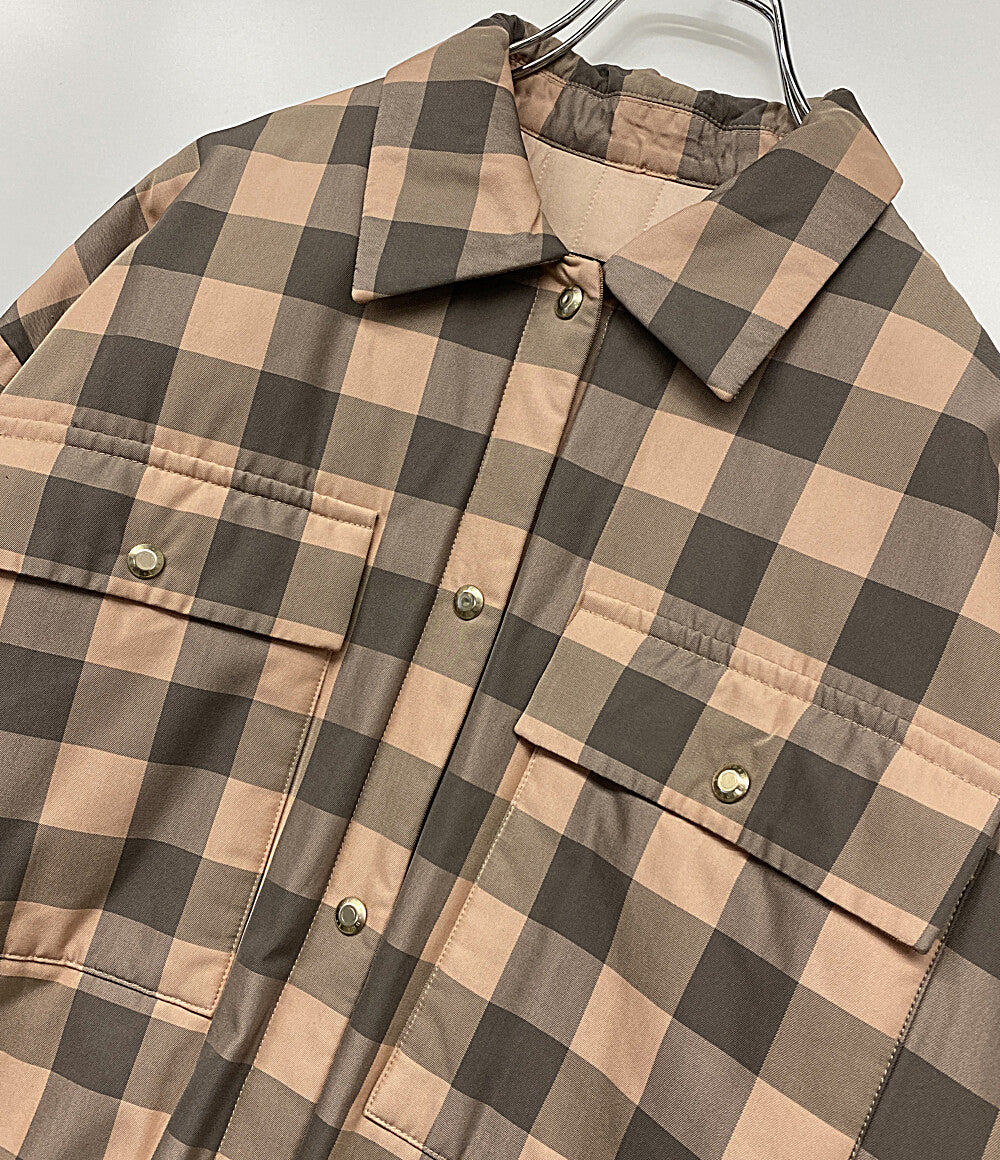Drawer ブロックチェックパディングシャツジャケット レディース SIZE - ドゥロワー