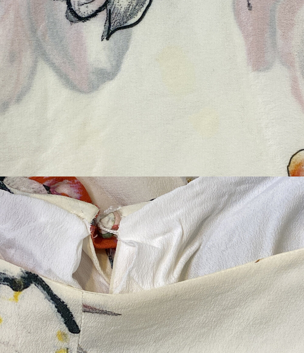 アレキサンダーマックイーン ノースリーブワンピース 花柄ワンピース レディース SIZE 38 ALEXANDER MCQUEEN