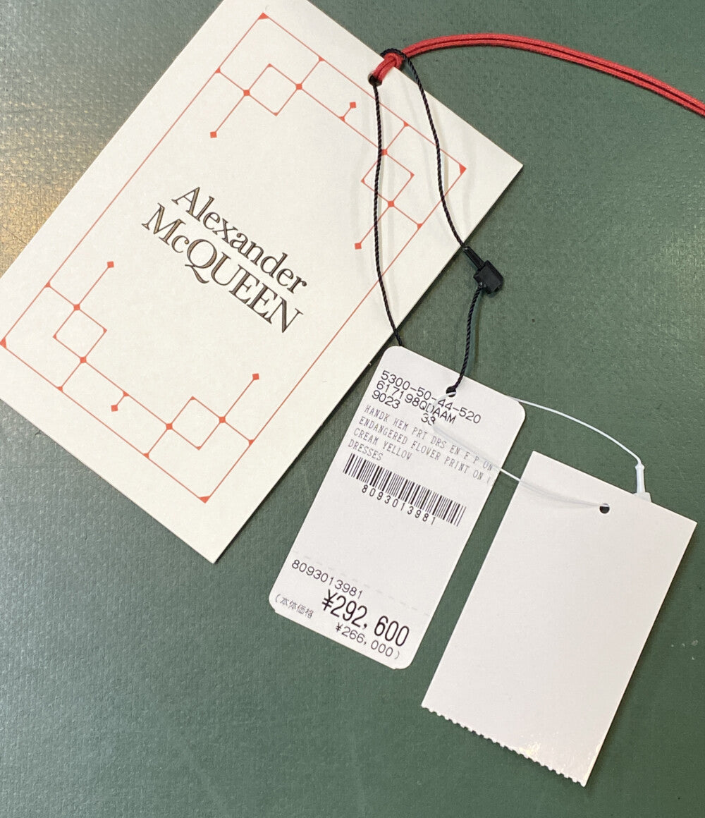 アレキサンダーマックイーン ノースリーブ ワンピース 花柄 アレキサンダーマックイーン ノースリーブワンピース 花柄ワンピース