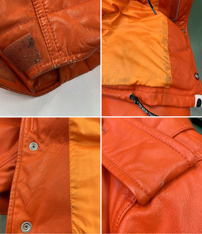 A BATHING APE ダウンジャケット レザーダウン M-65 メンズ SIZE M アベイシングエイプ