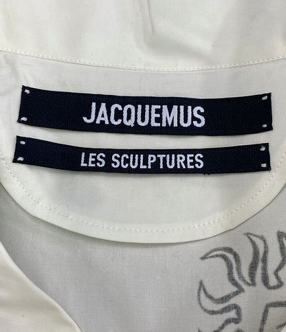 ジャックムー 美品 半袖シャツ 1159-343-8984 総柄 ホワイト      メンズ SIZE 48  JACQUEMUS