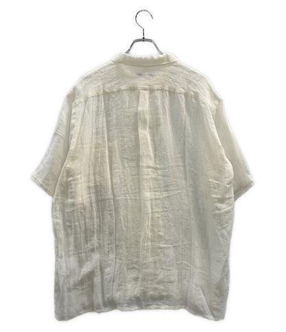 マーティーアンドサンズ 半袖シャツ リネン ホワイト MT4103-0614 メンズ SIZE 4 MAATEE＆SONS