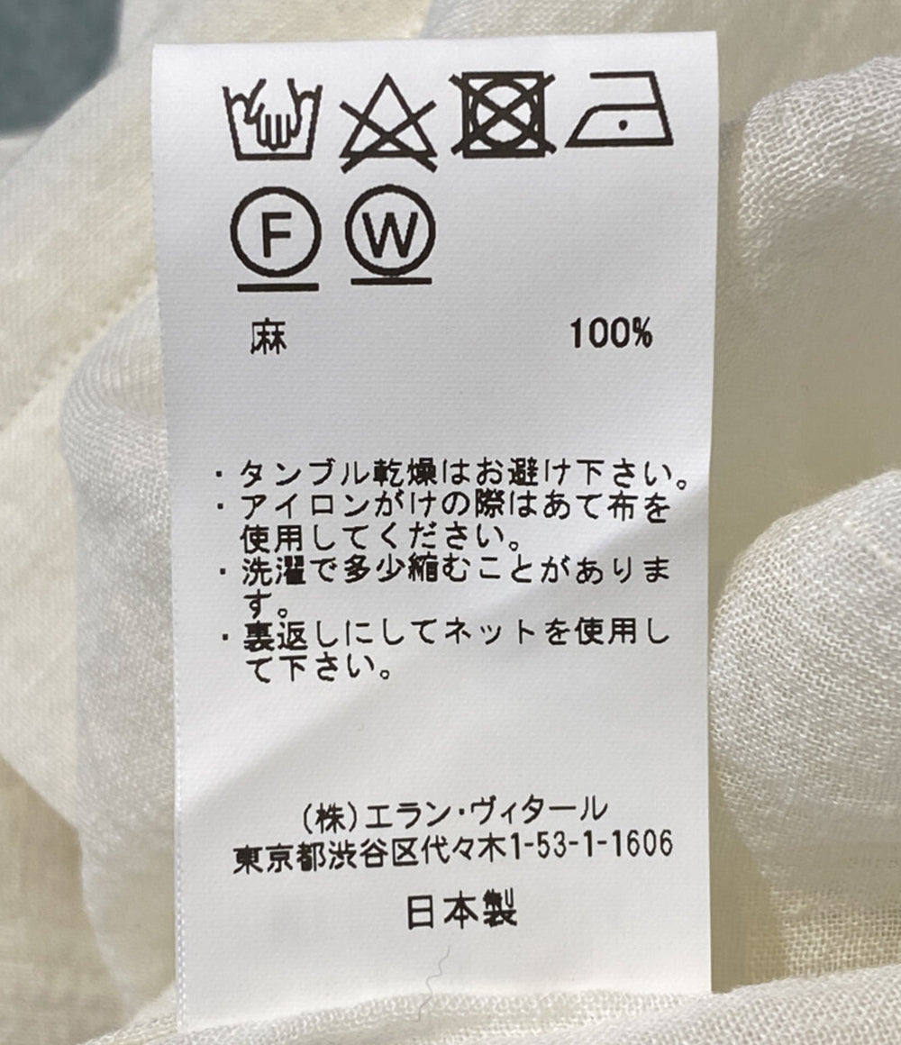 マーティーアンドサンズ 半袖シャツ リネン ホワイト MT4103-0614 メンズ SIZE 4 MAATEE＆SONS