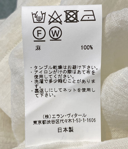 マーティーアンドサンズ 半袖シャツ リネン ホワイト MT4103-0614 メンズ SIZE 4 MAATEE＆SONS