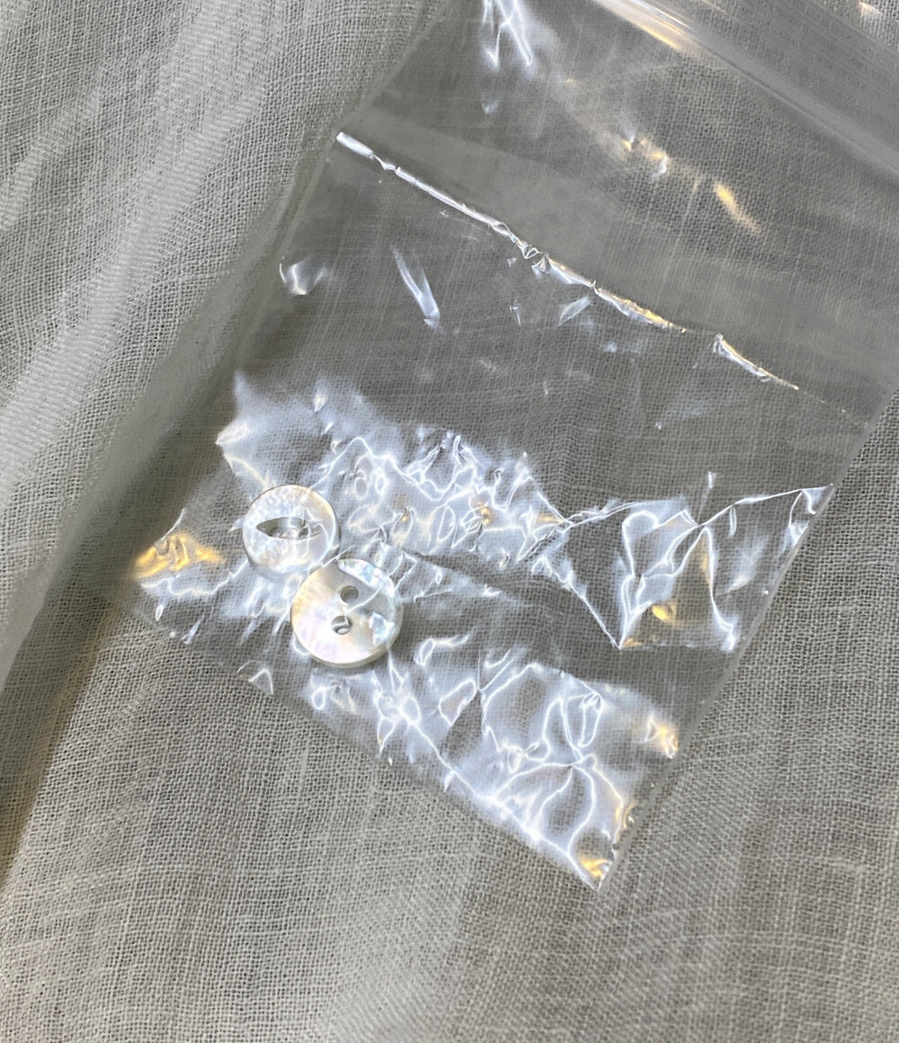 マーティーアンドサンズ 半袖シャツ リネン ホワイト MT4103-0614 メンズ SIZE 4 MAATEE＆SONS