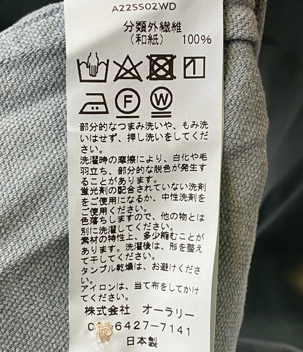 オーラリー 半袖シャツ グリーン A22SS02WD メンズ SIZE 5 AURALEE