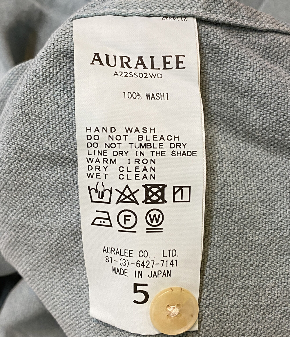 オーラリー 半袖シャツ グリーン A22SS02WD メンズ SIZE 5 AURALEE