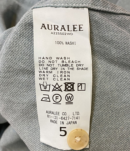 オーラリー 半袖シャツ グリーン A22SS02WD メンズ SIZE 5 AURALEE