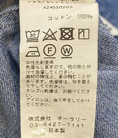 オーラリー  半袖シャツ デニムシャツ     A24SS02GS メンズ SIZE 5  AURALEE