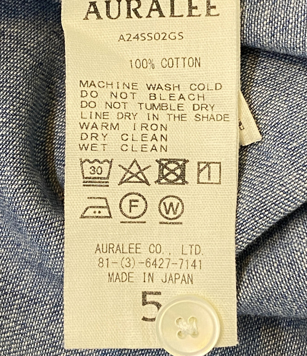 オーラリー  半袖シャツ デニムシャツ     A24SS02GS メンズ SIZE 5  AURALEE