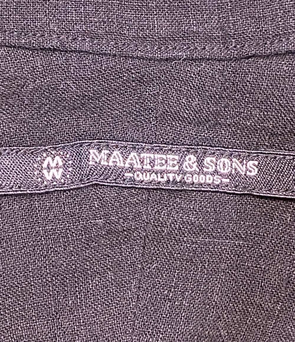 マーティーアンドサンズ 半袖シャツ ブラック     MT4103-0614 メンズ SIZE 4  MAATEE＆SONS