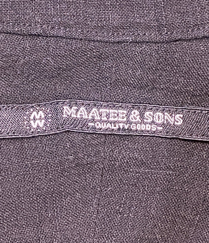 マーティーアンドサンズ 半袖シャツ ブラック     MT4103-0614 メンズ SIZE 4  MAATEE＆SONS