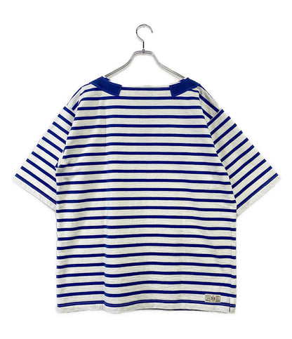ナイジェルケーボン 半袖Ｔシャツ ボーダー ブルー メンズ SIZE 52 NIGEL CABOURN