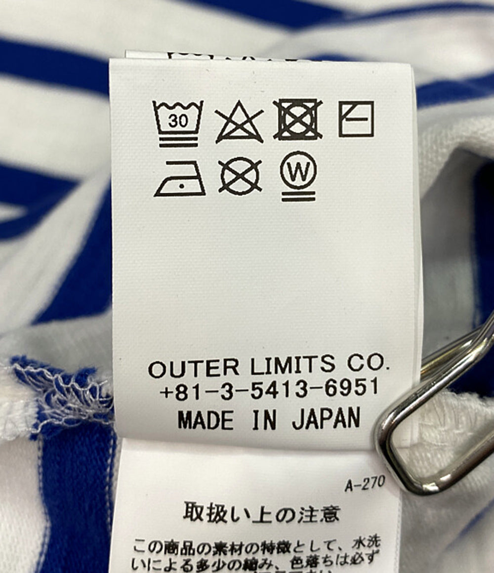 ナイジェルケーボン 半袖Ｔシャツ ボーダー ブルー メンズ SIZE 52 NIGEL CABOURN