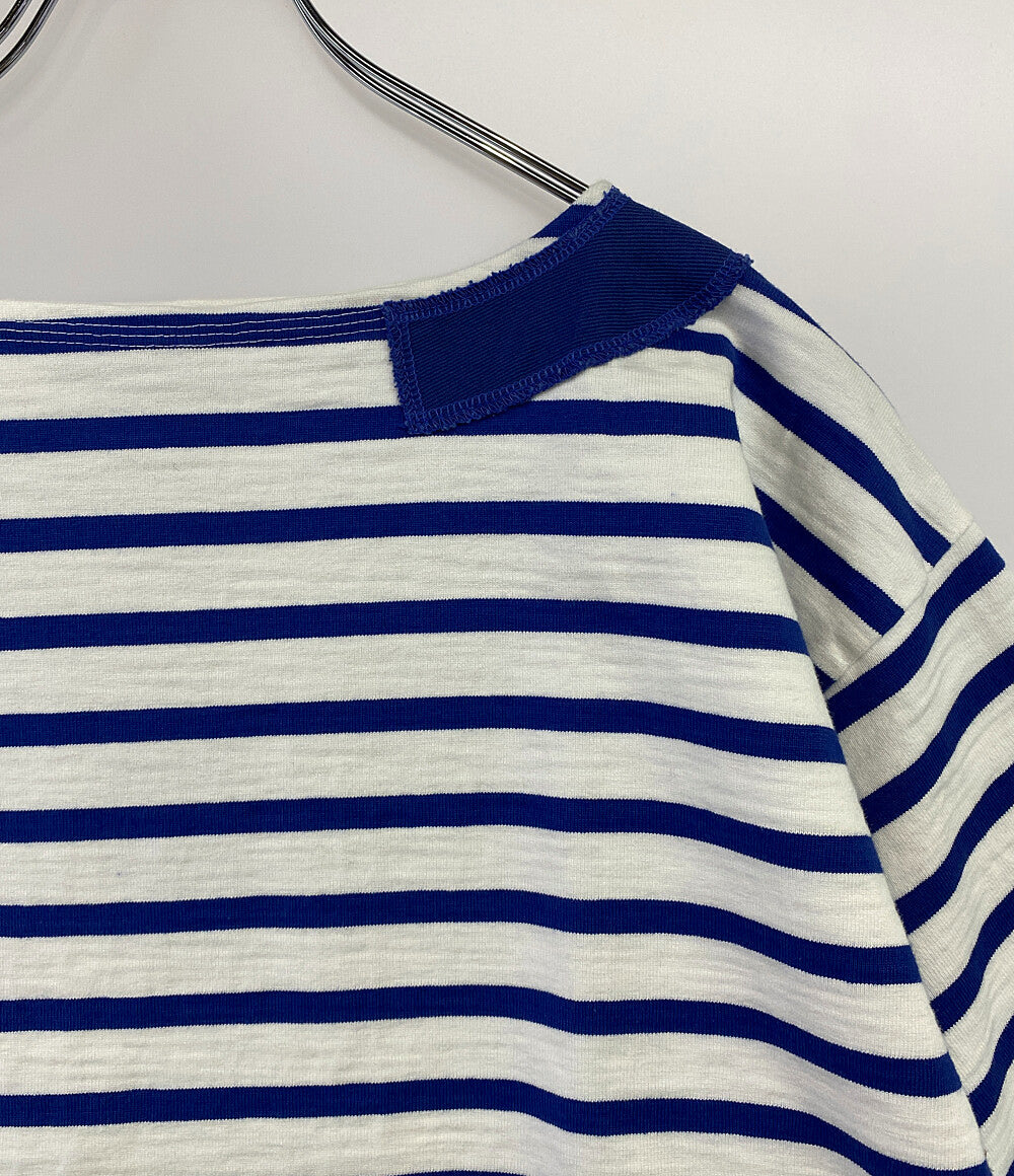 ナイジェルケーボン 半袖Ｔシャツ ボーダー ブルー メンズ SIZE 52 NIGEL CABOURN