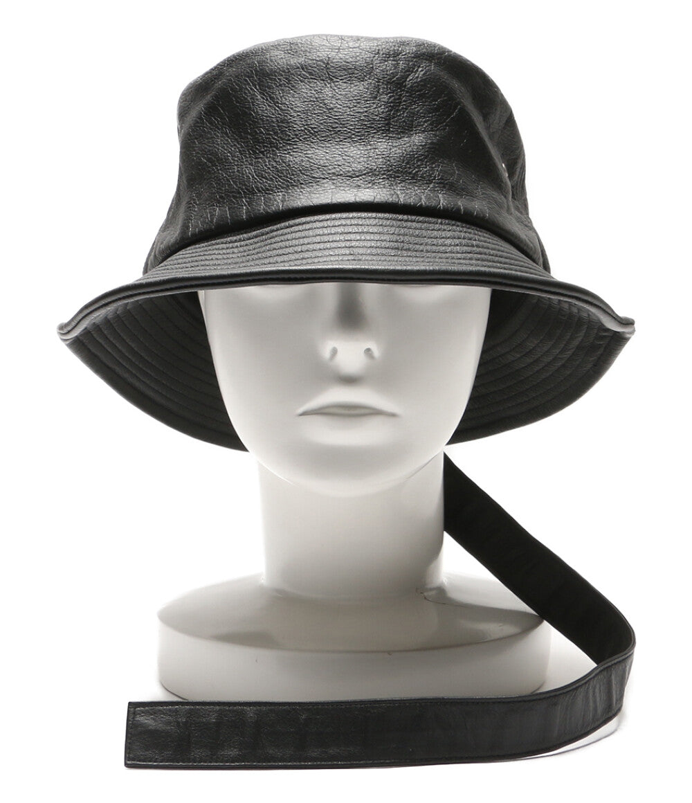 ピースマイナスワン ハット LEATHER BUCKET HUT      メンズ   PEACEMINUSONE
