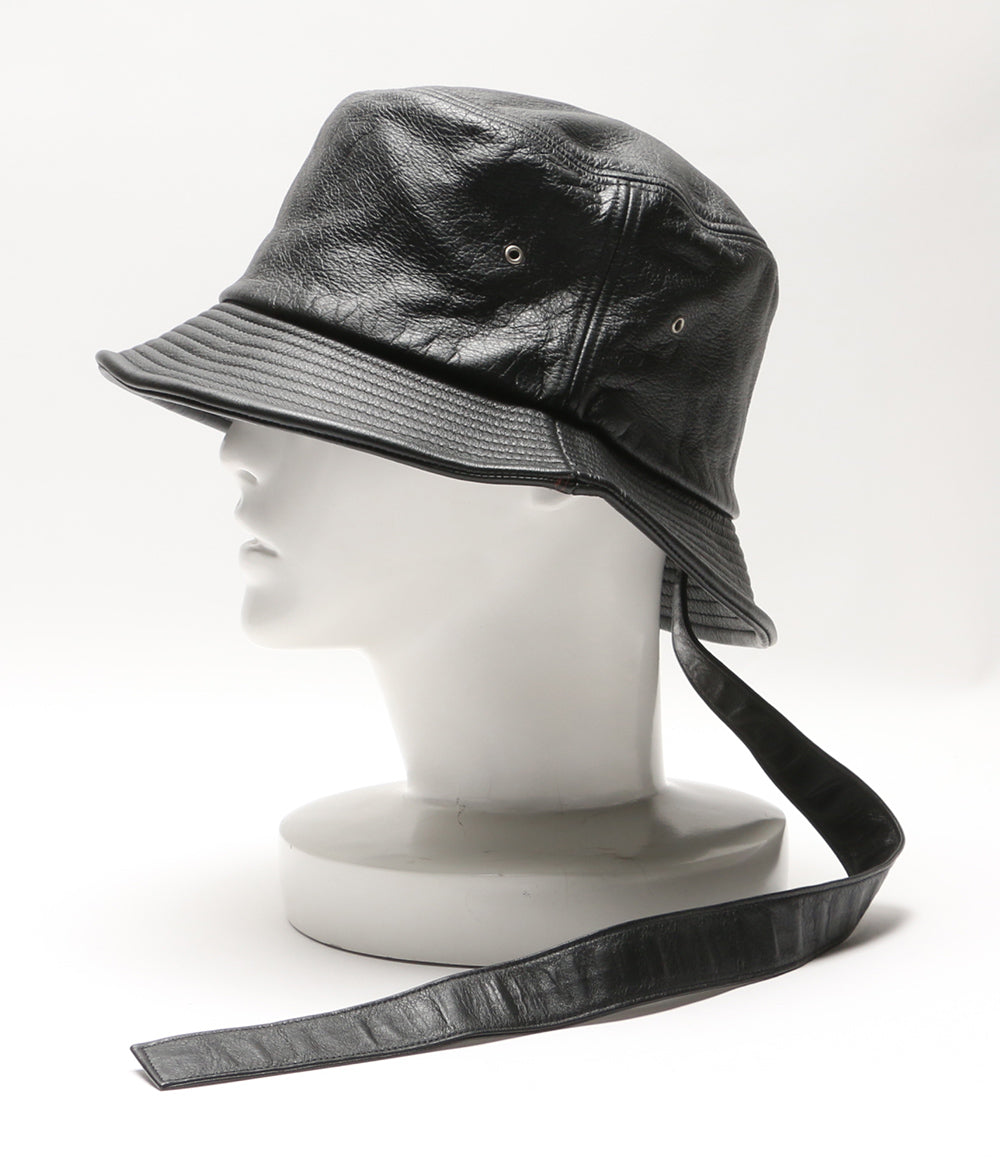ピースマイナスワン ハット LEATHER BUCKET HUT      メンズ   PEACEMINUSONE