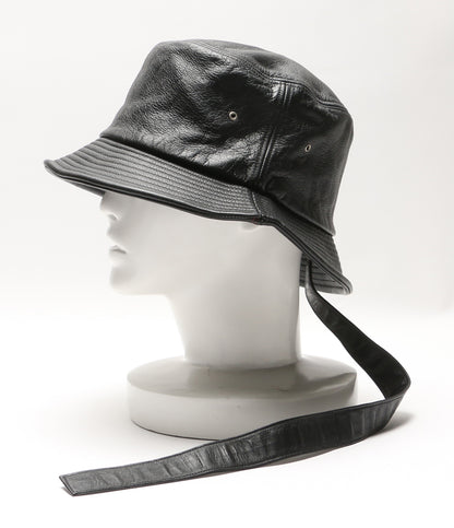 ピースマイナスワン ハット LEATHER BUCKET HUT      メンズ   PEACEMINUSONE
